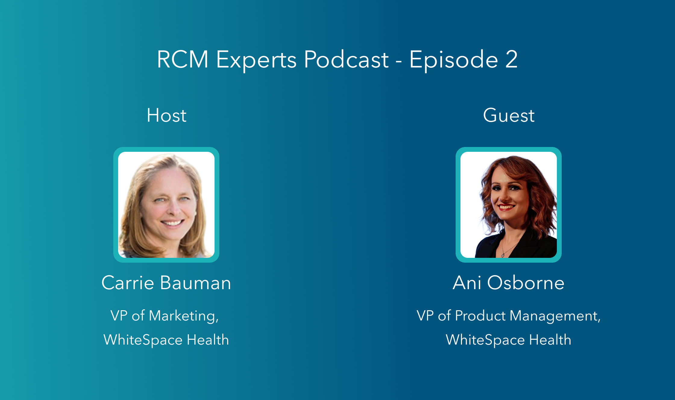 RCM Experts Podcast with Ani Osborne